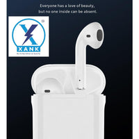 XANK i12 Earbuds with Charging Case Support All Smartphones & Tablets (White)