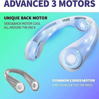 Portable Bladeless Hanging Rechargeable Neck Fan
