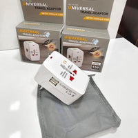 Worldwide Travel Adapter with Built in Dual USB Charger Ports