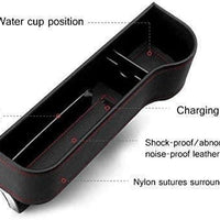 Automobiles Car Seat Gap Filler Organizer, Multifunctional Car Seat Organizer (PU Leather)