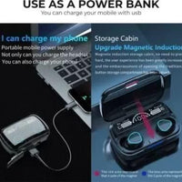 M10 TWS Wireless Earphone Touch Bluetooth Earplugs in The Ear Stereo Sport Headsets Noise Reduction Headphones with Digital Display Black