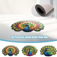 Non-Slip Peacock Mat (Pack of 2)