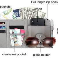 Car Styling Visor Organizer Auto Sun Visor Storage Pouch Car Organizer